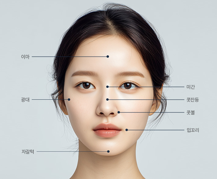 보톡스 맞춤 정면